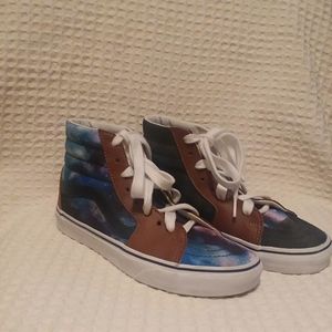 Vans Galaxy Print Hi Top Sneakers